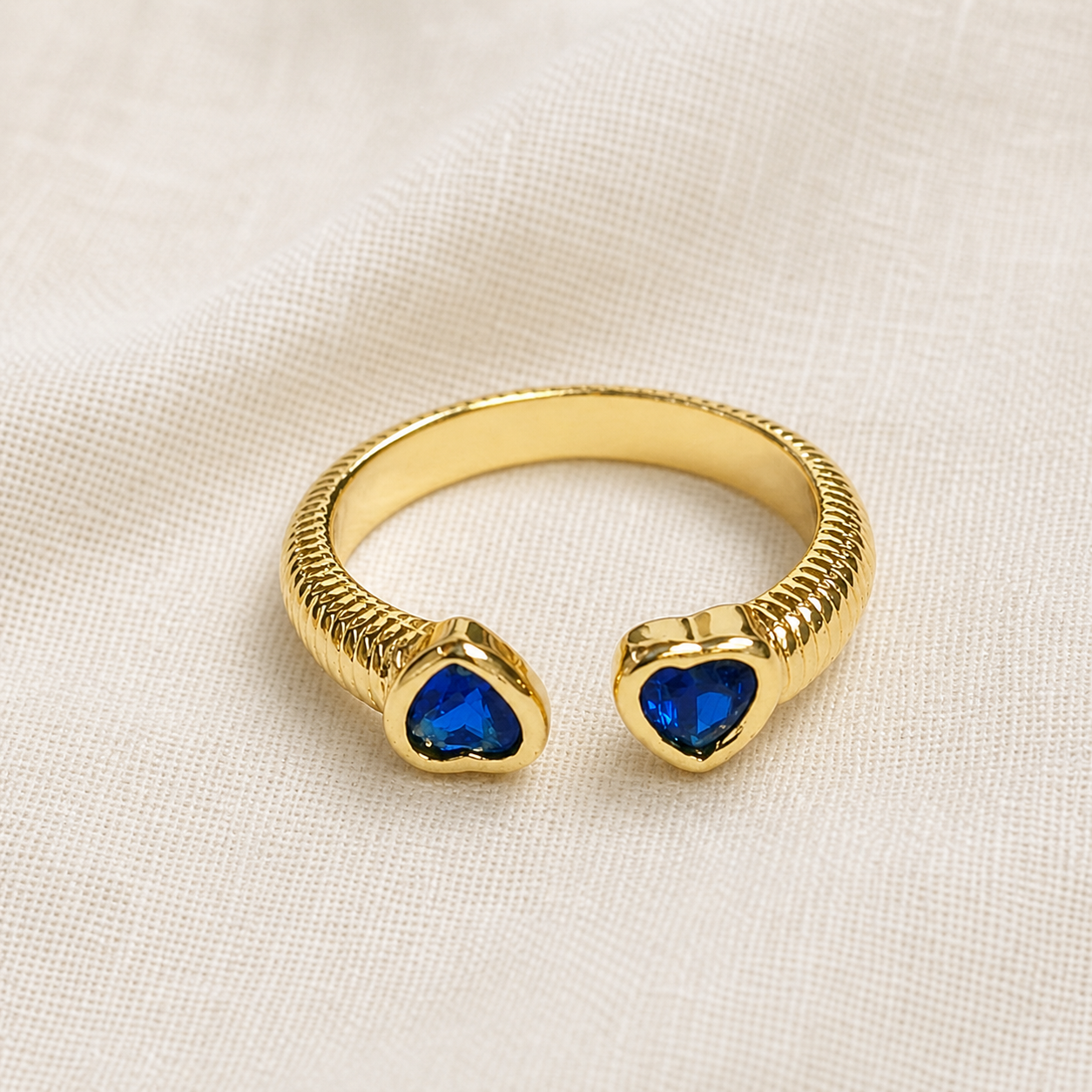 ANILLO HEART BLUE