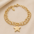 PULSERA STAR CHARM DOUBLE