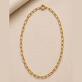 COLLAR PAPERCLIP GOLD