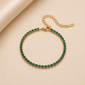 PULSERA ZIRCONIA GREEN