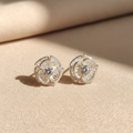 ARETES FILIGRANA STUD ROSE