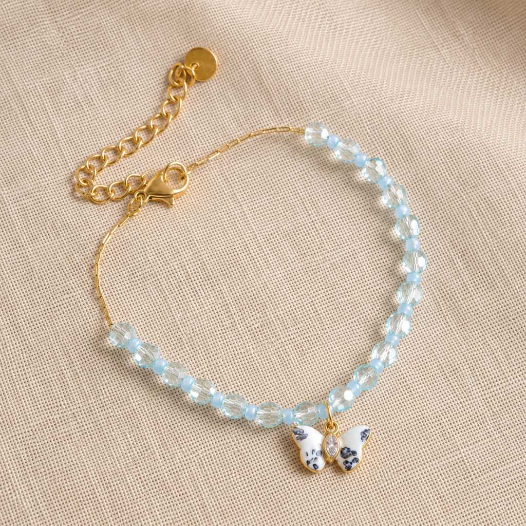 PULSERA BUTTERFLY CRYSTAL