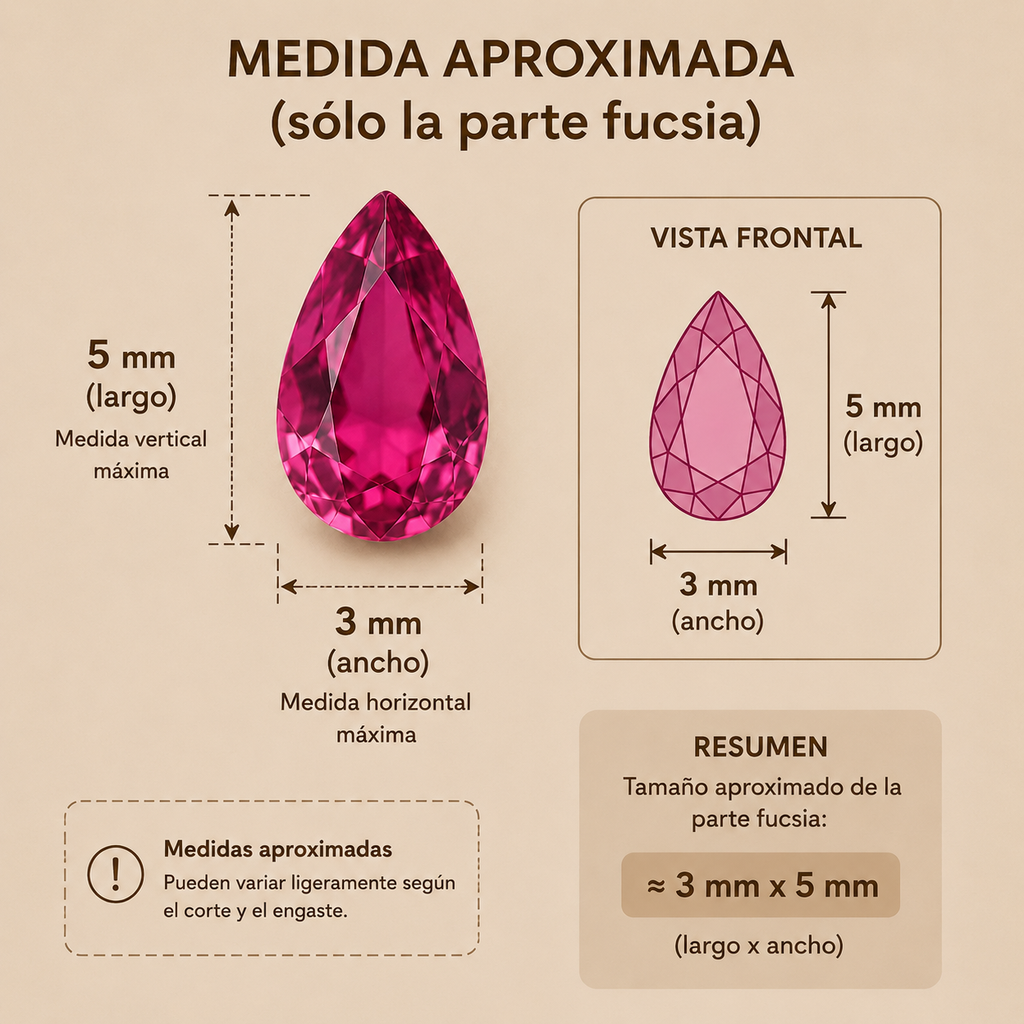 ARETES RUBY DROPS