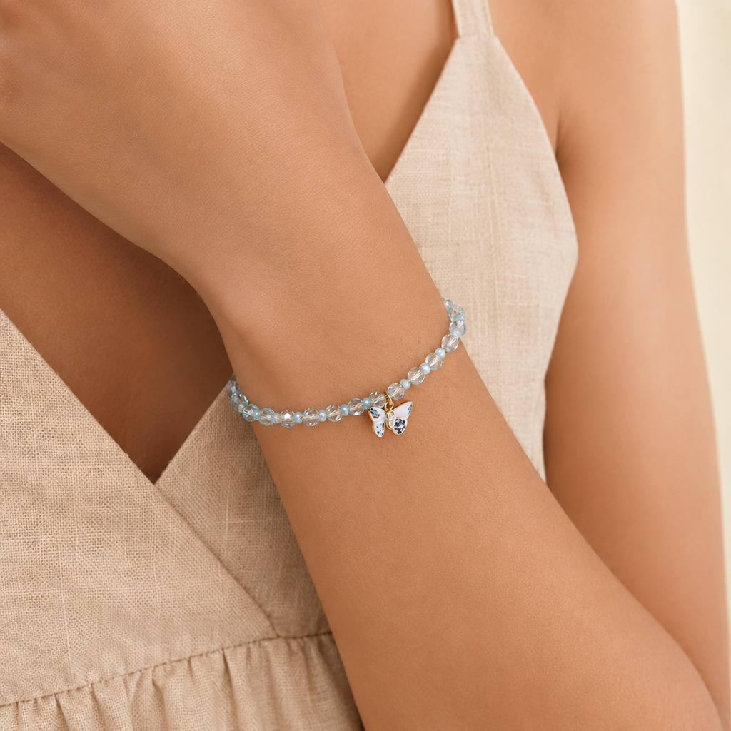 PULSERA BUTTERFLY CRYSTAL