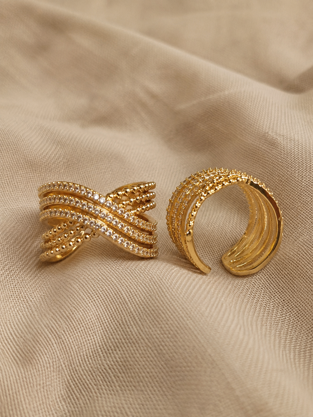 ANILLO CROSS ZIRCONIA